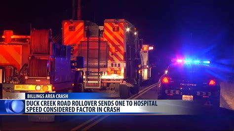 One Hospitalized After Duck Creek Road Rollover Crash