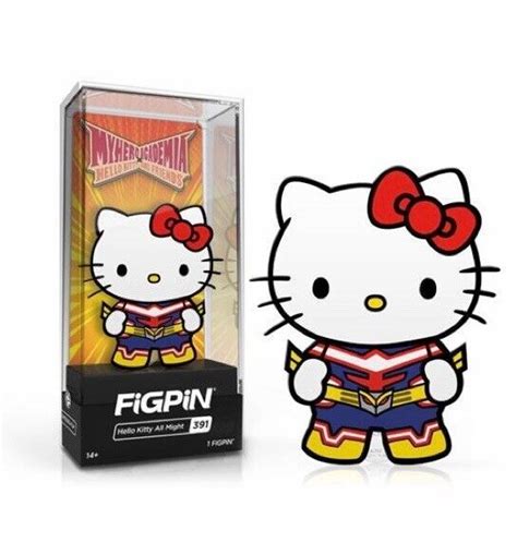 Figpin Hello Kitty All Might 391 Mha Sanrio 1st Edition Hard Case In