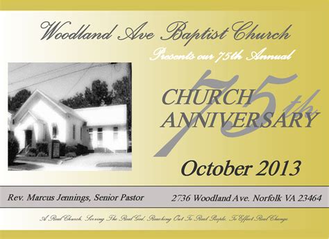 Woodland Ave Baptist Church: 75th Church Anniversary
