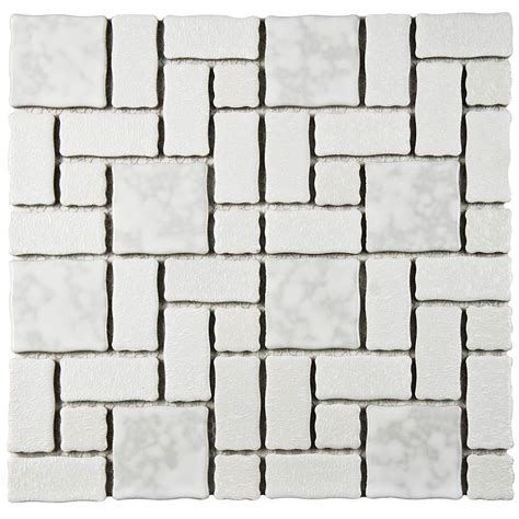 Merola Tile Academy White 11 34 In X 11 34 In X 5 Mm Porcelain