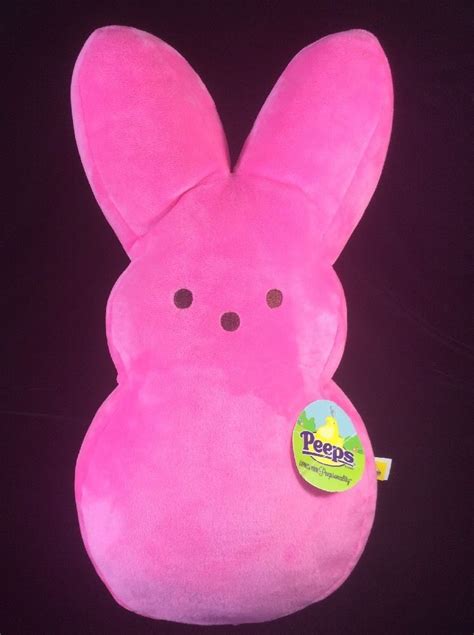 Peeps Pink 17 Bunny Rabbit Plush Soft Toy Stuffed Easter Large