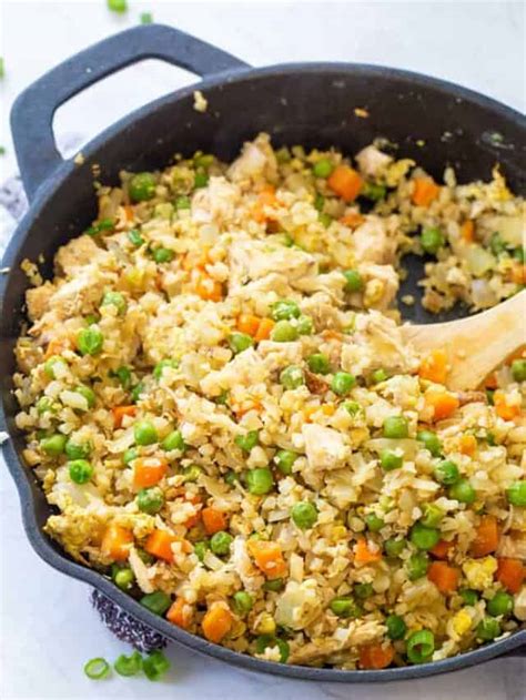 Chicken Fried Cauliflower Rice Recipe Story Randa Nutrition