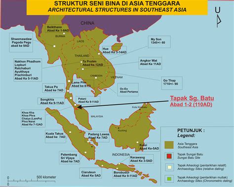 Peta Lokasi Zaman Prasejarah Di Asia Tenggara Teori Yunan Asal Usul Riset