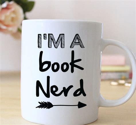 i m a book nerd mug books girl books mugs coffee mugs printed novelty tea cups ceramic porcelain