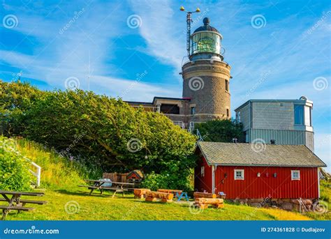 Kullen Lighthouse At Kullaberg Peninsula In Sweden Stock Photo Image Of Tower Aerial