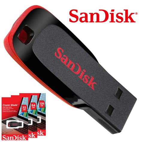 Sandisk Usb 32g 64g 128g Cruzer Blade 20 Flash Drive Memory Stick