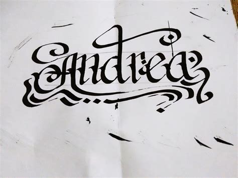 Andrea Handlettering Handwriting Handmade Lettering Letters