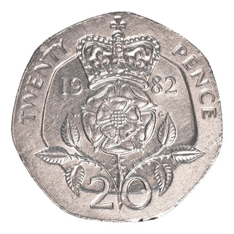 An Old British Coin With The Crown On It