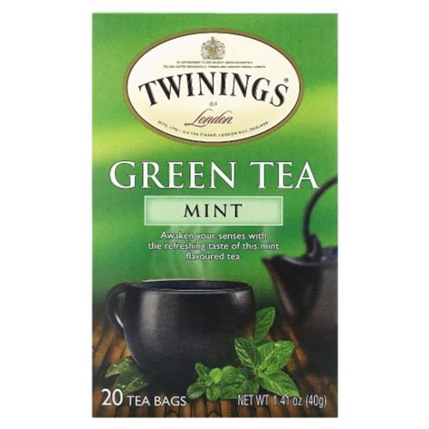 Twinings Green Tea Mint 20 Tea Bags 141 Oz 40 G 20 Count Kroger