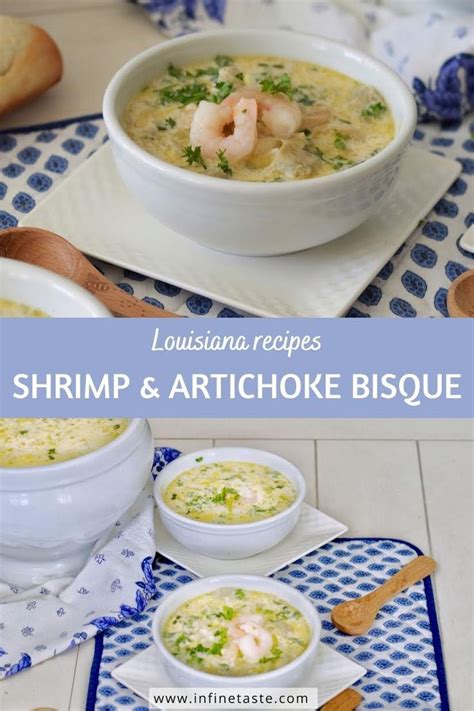 Shrimp And Artichoke Bisque Recipe Louisiana Recipes Shrimp Soup