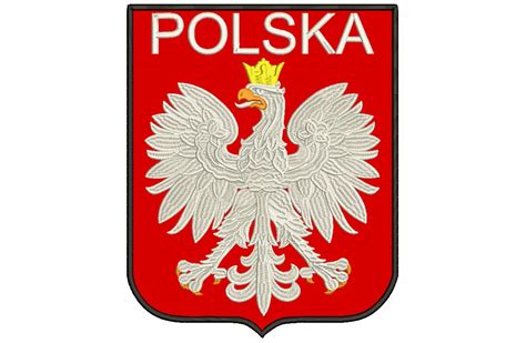 Полоса 300x240мм Герб Польша Герб Польский флаг купить в украине