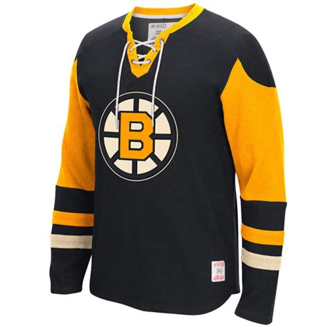 Boston Bruins Mens Classic Ccm Jersey Crewneck Sweatshirt Bobs Stores