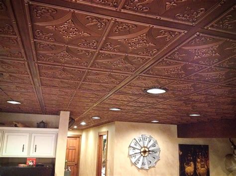 Many sellers also offer matching cornices, border or edging tiles. Antiqued Faux Metal Ceiling Tiles - ISC Supply