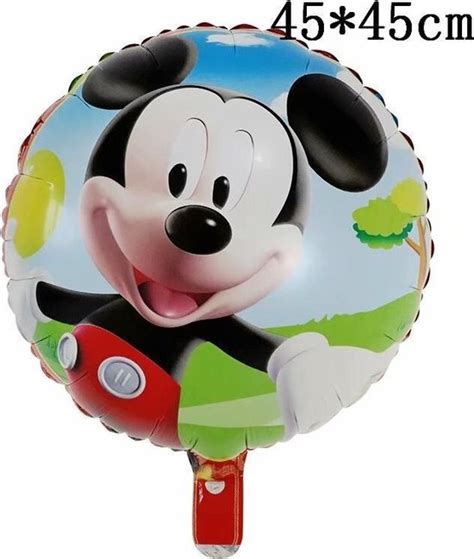 Mickey Mouse Ballon Disney Met Rietjehelium Ballonnen