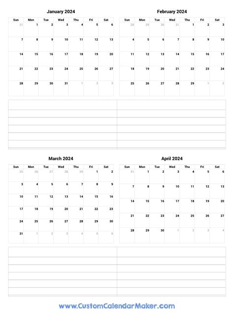 February 2024 And March 2024 Calendar 2024 Calendar Printable