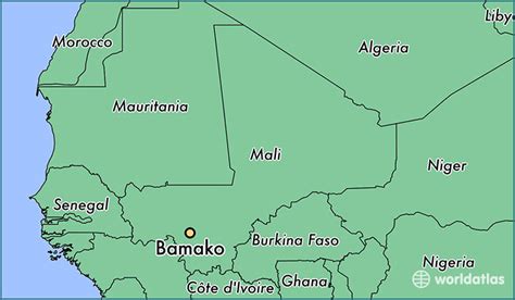 Where Is Bamako Mali Bamako Bamako Map