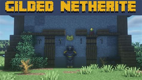 Gold Gilded Netherite Showcase Minecraft Youtube