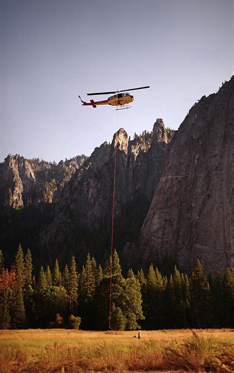Climber Rescue Operation In Yosemite Photograph By Nano Calvo Fine