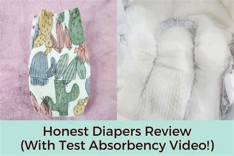Honest Diapers Review With Test Absorbency Video