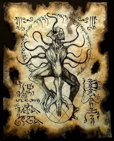 Cthulhu Larp Nyarlathotep Ritual Necronomicon Demon Occult Etsy