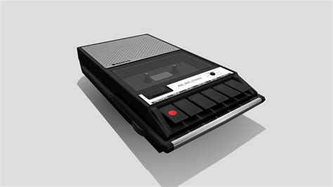 Sanyo M2511 Vintage Cassette Tape Recorder Download Free 3d Model By Nigroart [d3e5542
