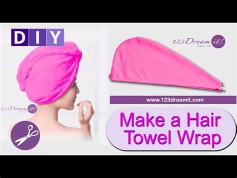 Make A Hair Towel Wrap DIY Tutorial YouTube