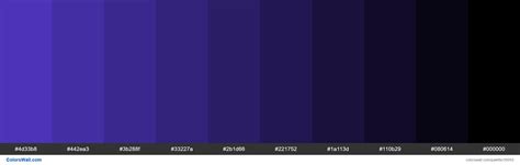 Shades Xkcd Color Blurple 5539cc Hex Farbpalette Colorswall