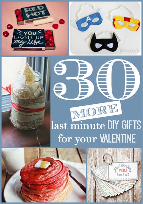 Still not sure where to start with your valentine's presents? 30 MORE Last Minute DIY Valentine's Day Gift Ideas for Him ...