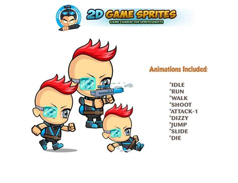 2d Game Character Sprites 15 By Dionartworks Codester