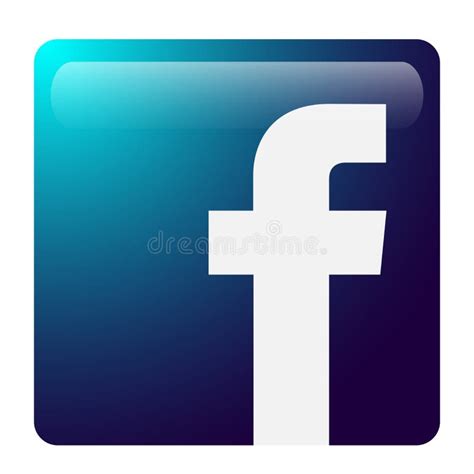 Facebook Logo Icon Vector Illustrations On White Background Editorial
