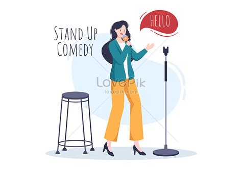 Stand Up Comedy Show Illustration Illustration Imagepicture Free Download 450123645