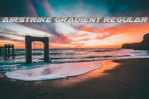 104 for operating systems : Airstrike Gradient Regular Font - FFonts.net