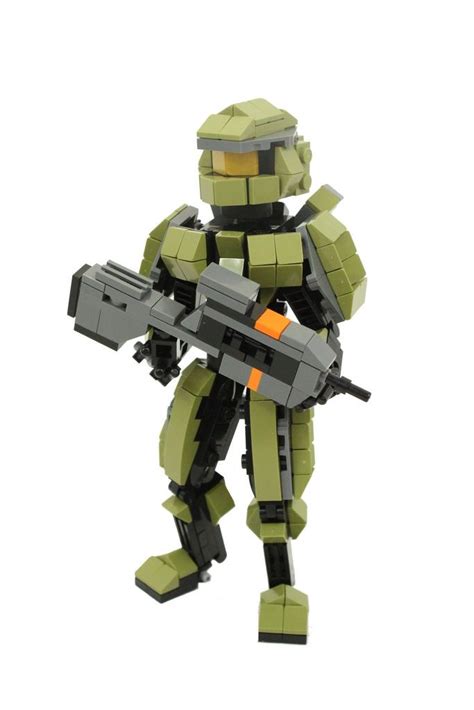New Lego Custom Red Halo Spartan Master Chief Xbox Video Game