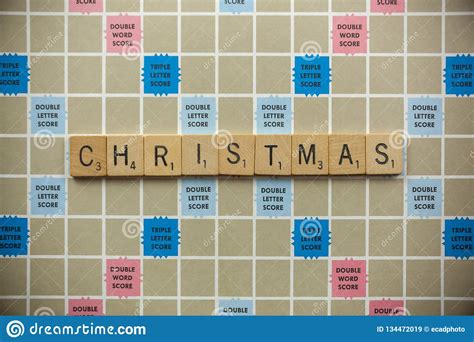 Christmas Scrabble Tiles Editorial Stock Image Image Of Alphabet