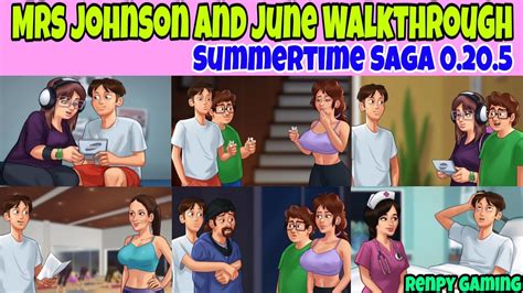 Mrs Johnson And June Full Walkthrough Summertime Saga Miss