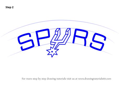 Nba team san antonio spurs logo blue background wallpaper hd desktop pc. Learn How to Draw San Antonio Spurs Logo (NBA) Step by ...