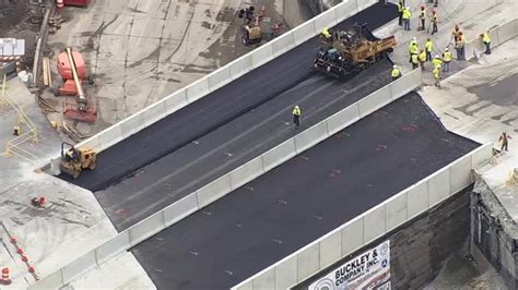 Philly I 95 Collapse Road Paving In Progress Pocono Raceway Lends