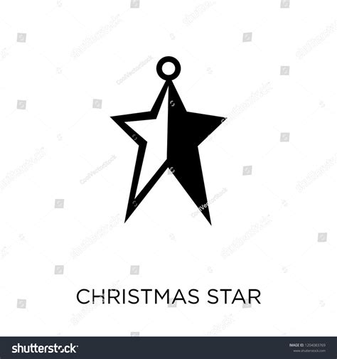 Christmas Star Icon Christmas Star Symbol Stock Vector Royalty Free