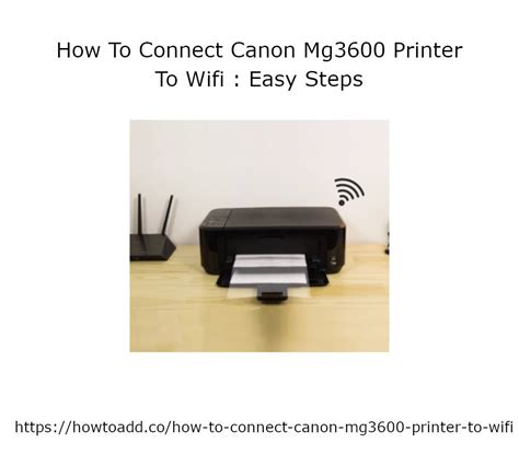 How To Connect Canon Mg3600 Printer To Wifi Easy Steps In 2021