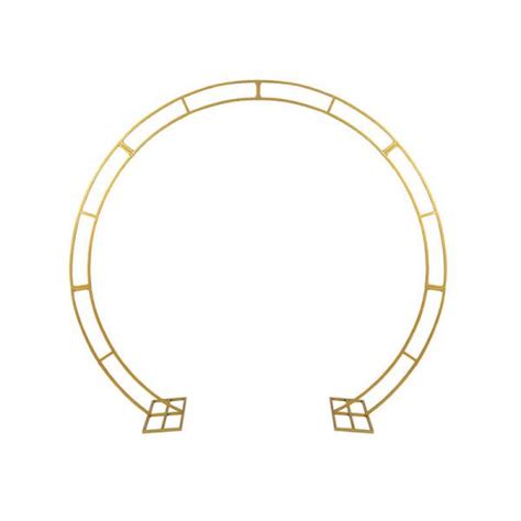 Gold Metal Circle Wedding Arch 8ft X 8ft