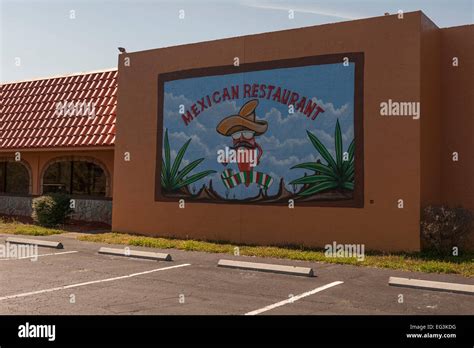 Mexican Restaurant Wall Art At A Establishment In Leesburg Florida Usa
