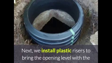 Risers greatly add to the ease of locating and inspecting your system. Installing Septic Tank Risers and Covers - YouTube