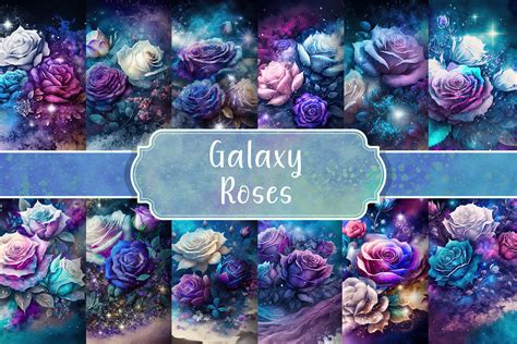 Download Galaxy Roses Backgrounds Craft Design
