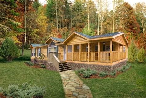 Double Wide Log Cabin Mobile Homes Joy Studio Design Get In The Trailer