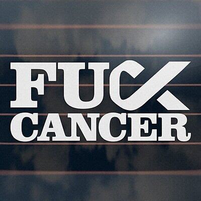 F CK CANCER Sticker Mm Fck Breast Cancer Ribbon Awareness Car Decal EBay