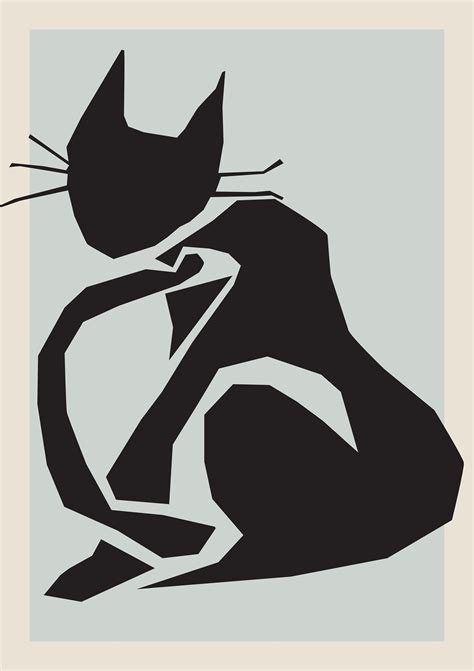 Matisse Print Matisse Wall Art Matisse Cat Print Cat Cutout Etsy