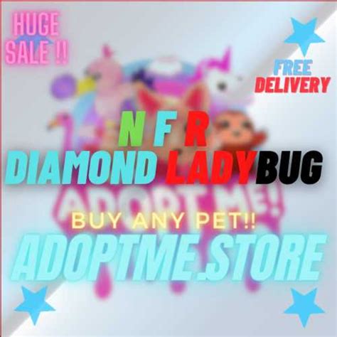 Roblox Adopt Me Nfr Diamond Ladybug Neon Etsy