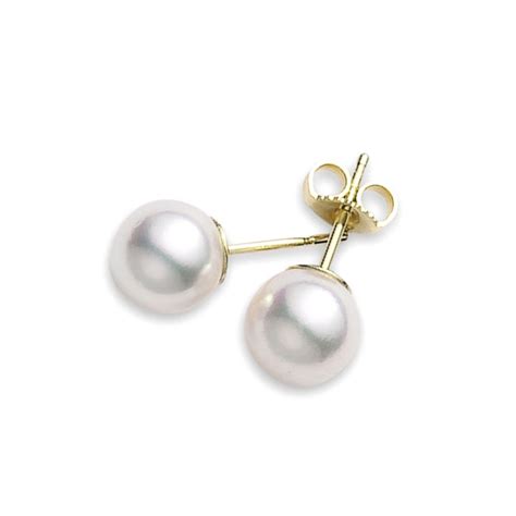 Mikimoto 8mm A Pearl Stud Earrings Pes 801 K In 2022 Pearl Stud