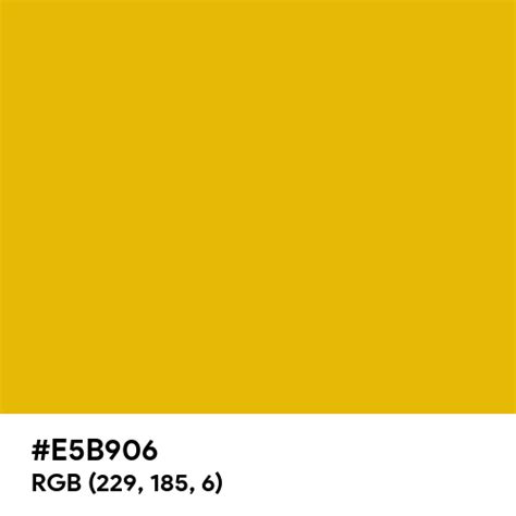 Elegant Gold Color Hex Code Is E5b906