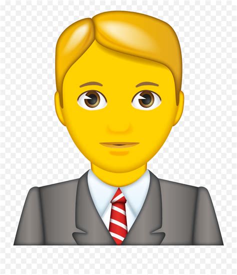 Man Office Worker Man In Suit Emoji Pngman Emoji Png Free
